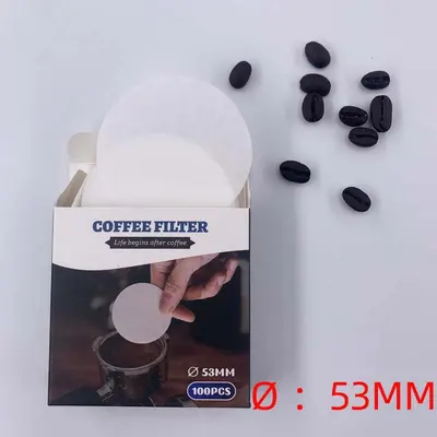 Siebträgergriff für Espressomaschine, Pulverbehälter und Kaffeefilterpapier - 9