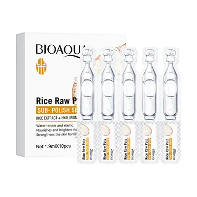 BIOAOUA Pirinç Özlü Hiyalüronik Asit Tek Kullanımlık Nemlendirici Serum