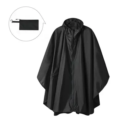 Poncho-Regenjacke, Erwachsene, tragbar mit Reißverschluss - 7