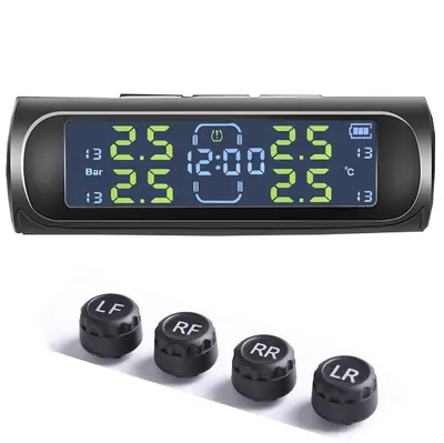 Güneş Lastik Basıncı Monitörü TPMS Lastik Basıncı İzleme Kablosuz Lastik Basıncı Araç Lastik Basıncı Sensörü