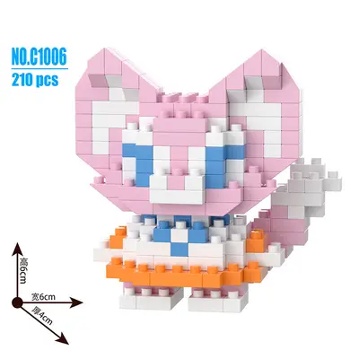 Cartoon Figure Building Block Blind Box, Educational Assembly Toy - 13