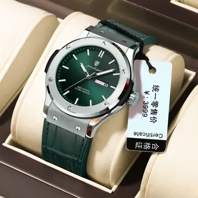 Schweizer Herrenarmbanduhr Quarz wasserdicht - 8