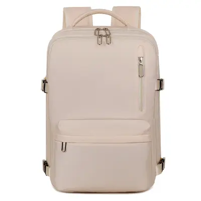 Multifunctional Large Capacity Laptop Backpack, Solid Color - 10