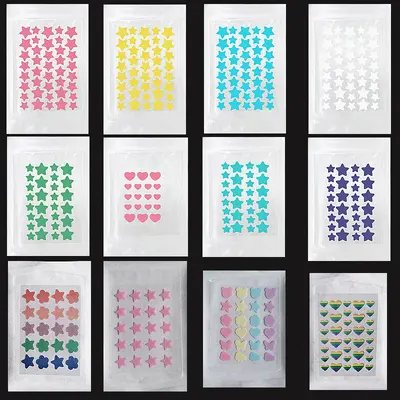 28 or 40 Pcs Colourful PE Acne Patches with Cartoon Designs - 3