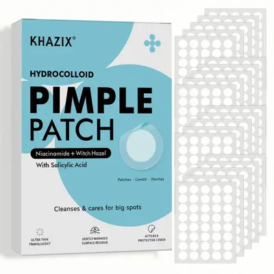Blaue Hydrocolloid-Akne-Patches, 200er, mehrere Größen