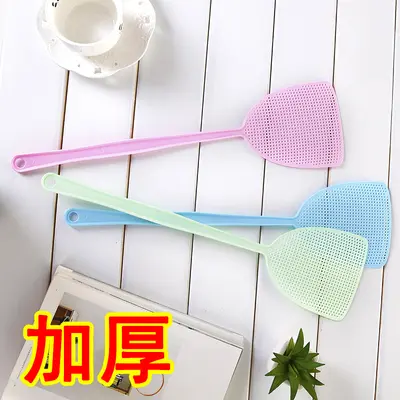 Bestselling thickened household fly swatter, large plastic classic style, unbreakable manual mosquito and fly swatter, widened with flexible toughness