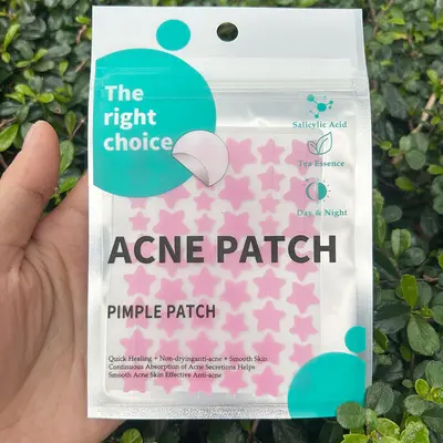 Colorful Star Acne Patches, Makeup-Compatible, Hydrocolloid - 8