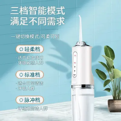 Portable Electric Water Flosser for Home, Orthodontic Braces Compatible Nozzles - 3
