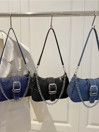 Kleine quadratische Damenhandtasche mit Kettenriemen, Leichtluxus-Optik, Herbst 2025 - 5