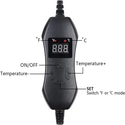Digital Display Temperature-Controlled Seedling Heat Mat 10x20.75 inch - 2
