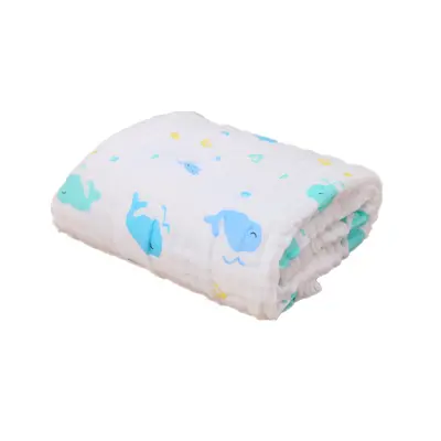 100% Baumwolle Sechsschichtige Babydecke, 110x110 cm, ganzjährig