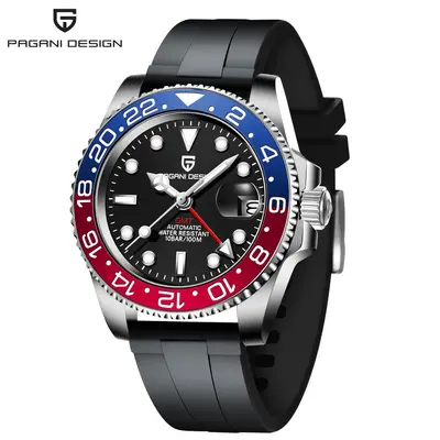 PAGANI DESIGN PD-1662 Herren-Automatikuhr, GMT, Leuchtkalender - 10