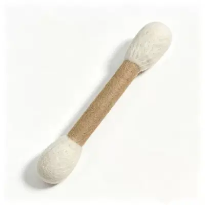 Cat Toy Set with Fabric Fish Teaser, Cotton Rope Ball and Plush Caterpillar - 9