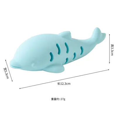 Silicone Fish Cat Toy, Slow Feeder, Chew-Resistant - 9