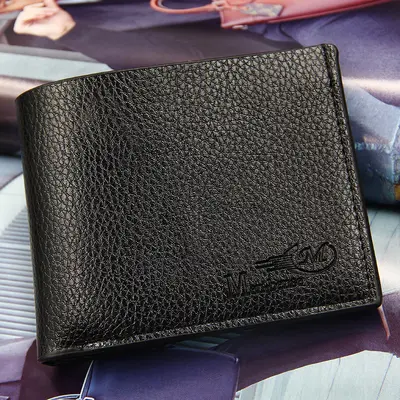 Men's Short Bifold Wallet with Card Holder - 2