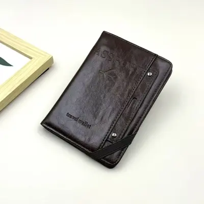 Anti-theft RFID Passport Holder Multi-functional Card Wallet Travel Document Boarding Pass Organizer Ticket Holder Travel Passport Wallet - 8