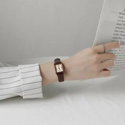 Goldie Damen-Armbanduhr, quadratisches Zifferblatt, wasserdicht