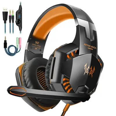 Yinzhuo G2000 beleuchtetes Stereo-Kabelkopfhörer für Computer, Gaming-Kopfhörer für PS5. - 9