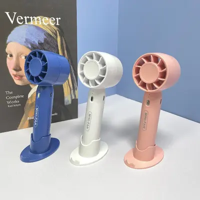 GS5 Handheld Mini Fan USB 100-Speed Digital Display - 10