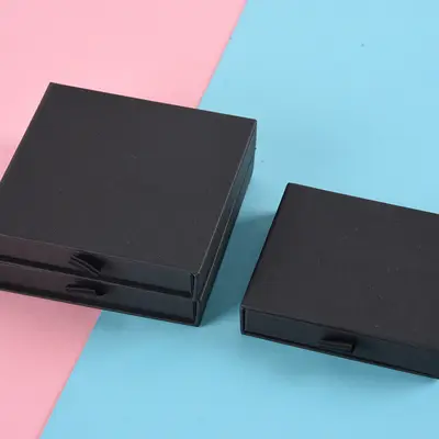 Takı Ambalaj Kutusu Kolye Küpe Kolye Çekmeçeli Boş Beyaz 1.7cm Amazon Saklama Yüzüğü Mücevher Kutusu - 9