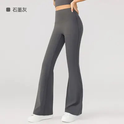 Women's High-Waist Seamless Flared Yoga Pants, Butt-Lifting - 9