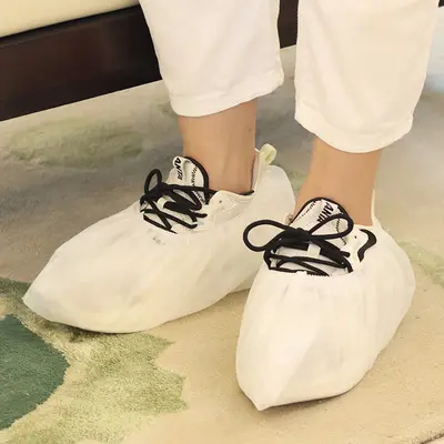 Thickened Disposable Non-Woven Shoe Covers, Dust-Proof - 10