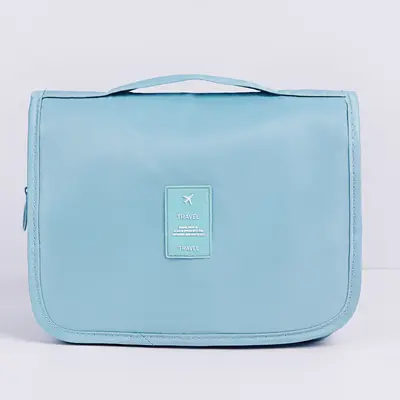 New Korean Style Waterproof Travel Large Capacity Cosmetic Bag, Portable Business Trip Bag Unisex Hook Makeup Bag - 11