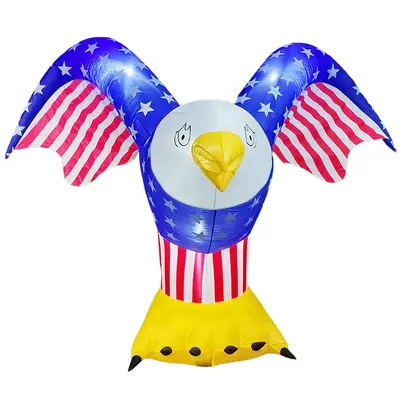 Amerikan Bağımsızlık Günü Condor Bayrağı Aydınlık Şişme Hava Modeli, Bahçe Dekorasyonu