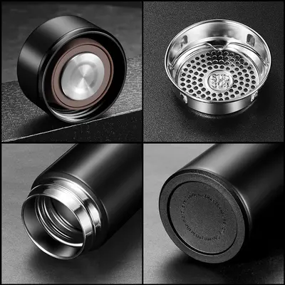 Smart temperature display thermos cup, touch temperature measurement, 304 stainless steel business gift mug, high-appearance water cup, starting with one piece