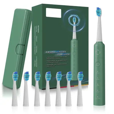 T6 Sonic Electric Toothbrush with 8 Brush Heads and 20 Modes, Rechargeable - 4