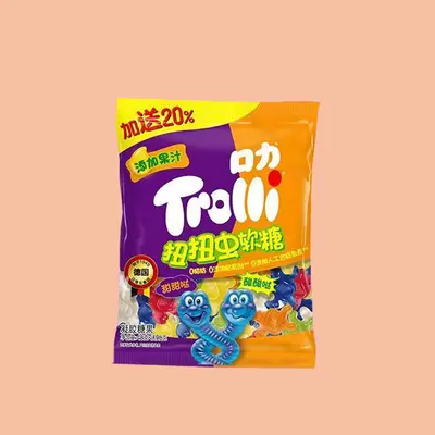 Kouli Sour Cola Bottle Gummy Candy 60 g, 80-Bag Box - 8