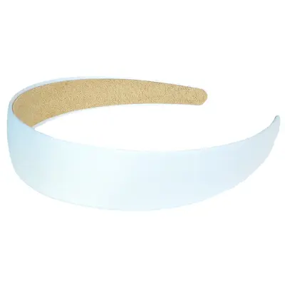 3 cm Polyester Headband, Solid Color, Wide-Edge Fabric Hair Band - 9