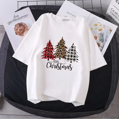 Christmas Iron-On Heat Transfer Patterns, Plaid Letter Designs for Clothing