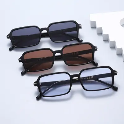 Unisex Small Square Frame Sunglasses, UV400 Protection - 3