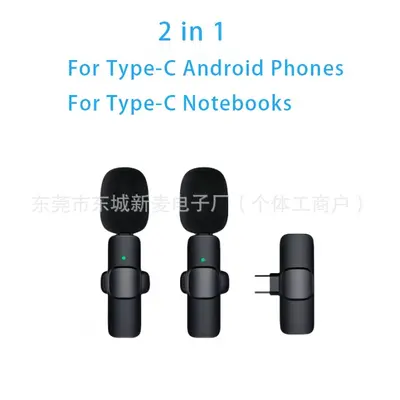 K8K9 wireless lavalier microphone cross-border popular K15 3-in-1 mobile phone live streaming mini noise reduction radio microphone - 11