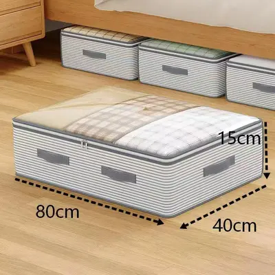 White Under-Bed Storage Box Foldable - 9