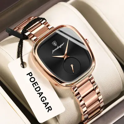 POEDAGAR Women's New Model Student Watch Waterproof Luxury Fashion Quartz Watch Live Streaming Foreign Trade Hot-Selling Wristwatch - 9