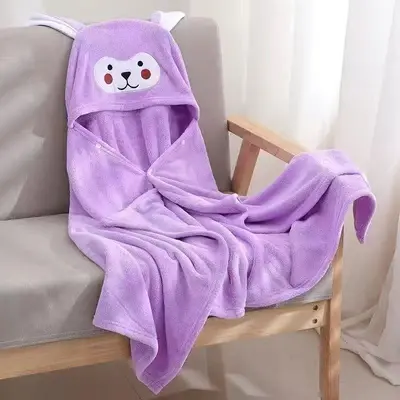 Baby and Kids Hooded Bath Towel for Boys, Autumn and Winter, Class A