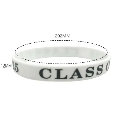 Class of 2025 Themed Silicone Graduation Bracelet