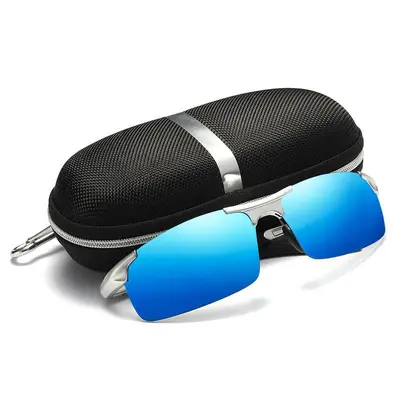 Polarized Sunglasses, Aluminum-Magnesium Frame, Model 8177, Sports Style
