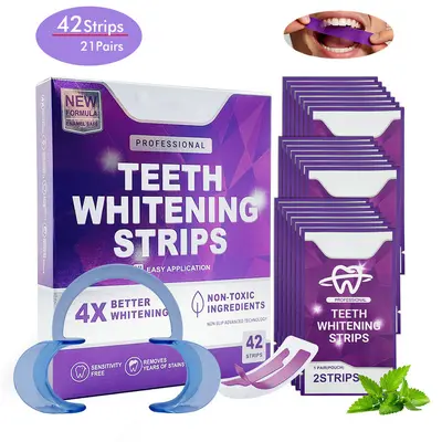 V34 Purple Teeth Whitening Strips for White Teeth, Tooth Cleaning - 5