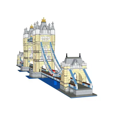 Small Particle Building Blocks, MOC-12269 Bridge Model, Educational Toy