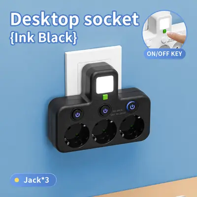 跨境欧规一转多款式开关USB-C插座带usb智能插座排插拖线板TypeC - 8