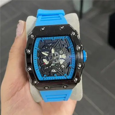 Richa Fass-förmige Herrenuhr Kuvarz mit Leuchtzeigern - 3