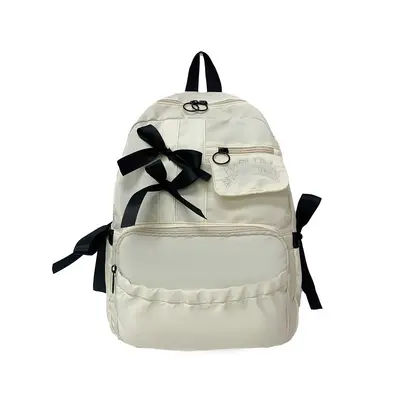 Middle School Girls Backpack, Large Capacity, Cute Bow Design - 6