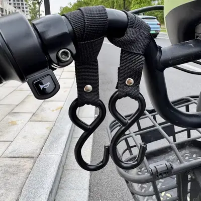 Solid Steel Front Hook for Electric Scooters and Bicycles, Universal, for Helmets and Bags - 8