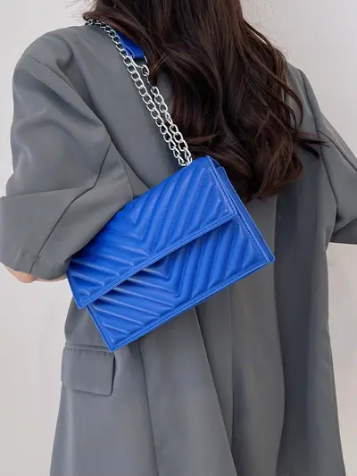 Women's Chain Shoulder Bag, Minimalist Design, Single Shoulder Crossbody - 4