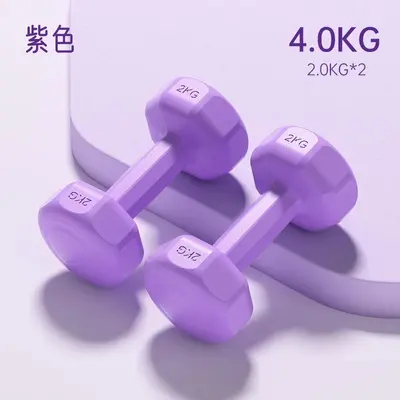 Çok Renkli Katı Dambıl Kadın Ev Fitness Ekipmanı Kaplı Küçük Dambıl Kol Kas Antrenmanı Şekillendirme Seti Bir Çift - 10