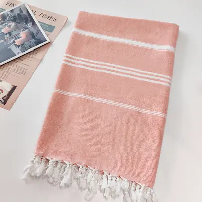 Turkish beach towel striped tassel towel quick-drying absorbent large size various styles wholesale custom logo - 11