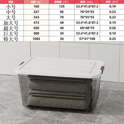Şeffaf saklama kutusu, kapaklı, taşıyıcı tutamak - 10